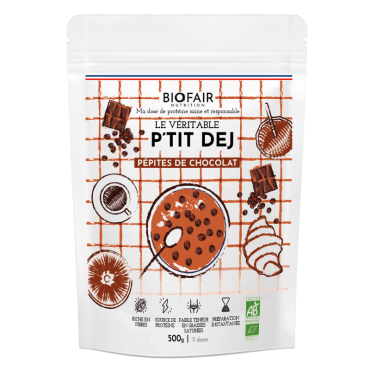 Porridge bio P'tit Dej Pépites de chocolat