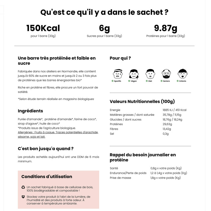 Pack découverte barres protéinées X 24